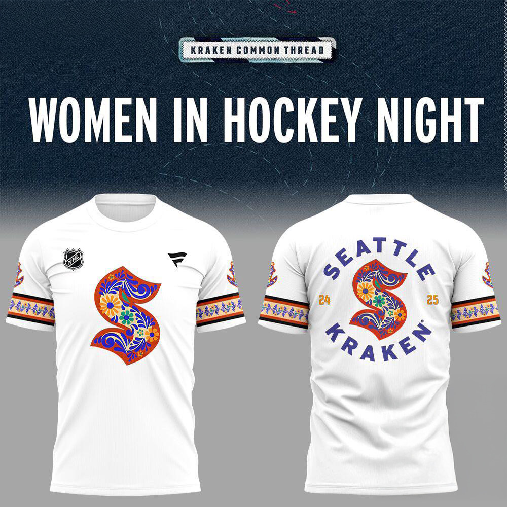 Seattle Kraken Women In Hockey Night Limited Edition 2025 Shirt Cool Gifts For Hockey Lovers Neasalamis.com