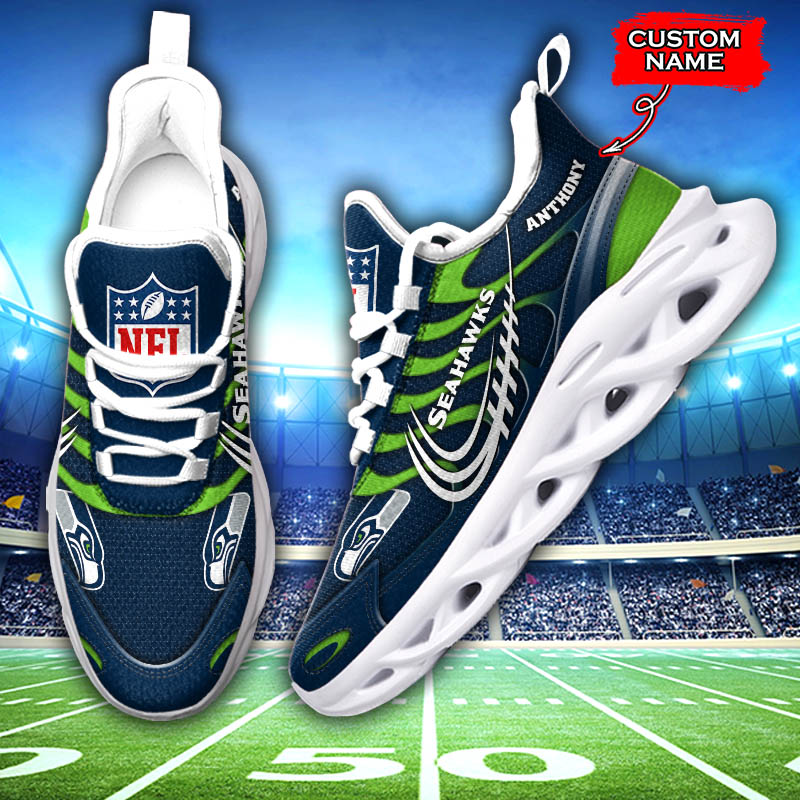 Seattle Seahawks NFL Max Soul Shoes Sneakers For Men And Women neasalamis.com