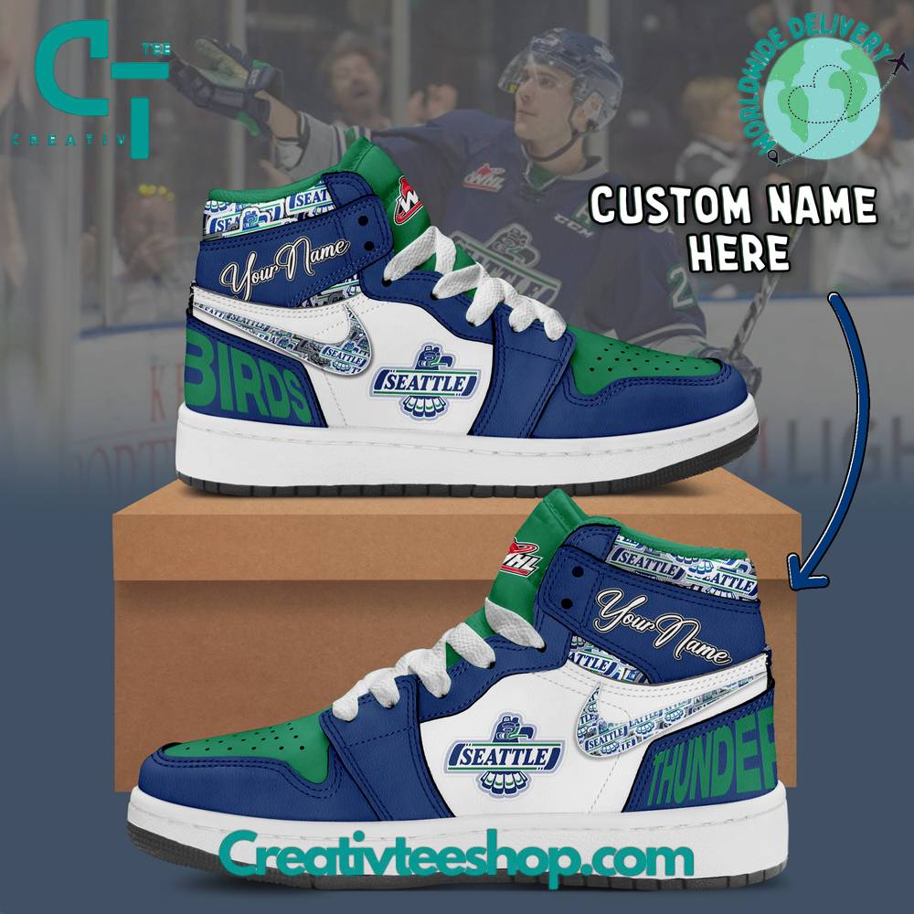 Seattle Thunderbirds AJ1 High Sneakers Shoes For Men And Women Calebmatthewhans Neasalamis