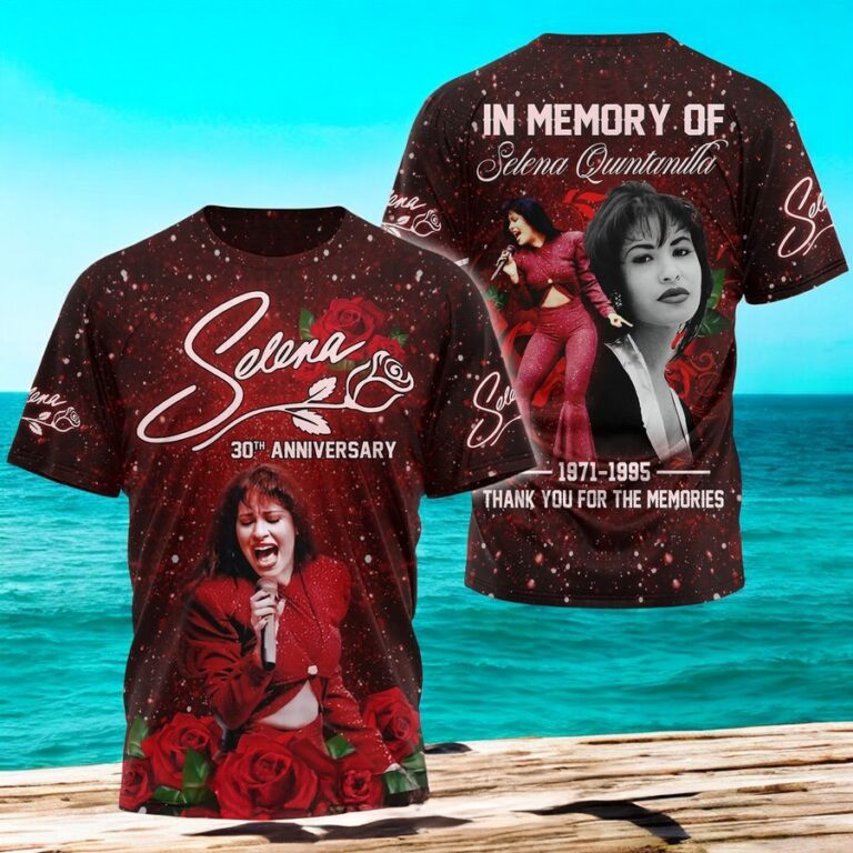 Selena 30th Anniversary 1995-2025 T-Shirt Father's Day Gifts Music Lover Neasalamis.com