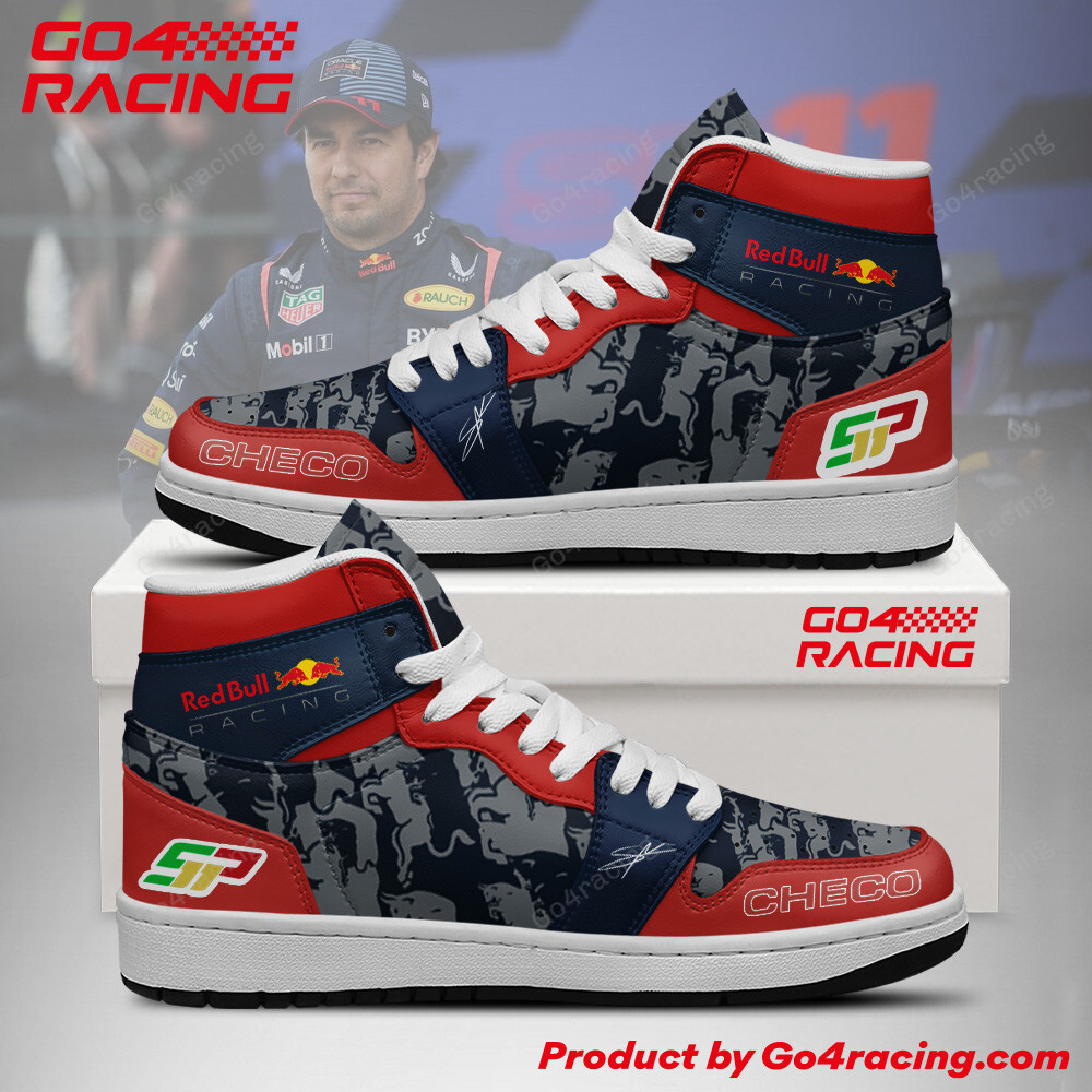 Sergio Perez – Red Bull AJ1 High Sneakers Shoes For Men And Women Calebmatthewhans Neasalamis