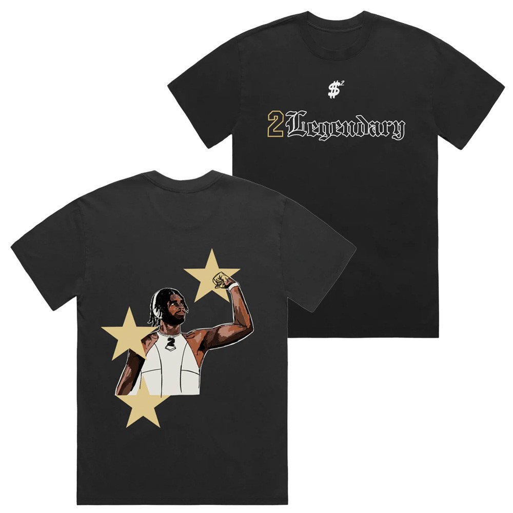 Shedeur Sanders 2Legendary Merch 2 Legendary Sketch Tee Shirt Apparel Neasalamis.com