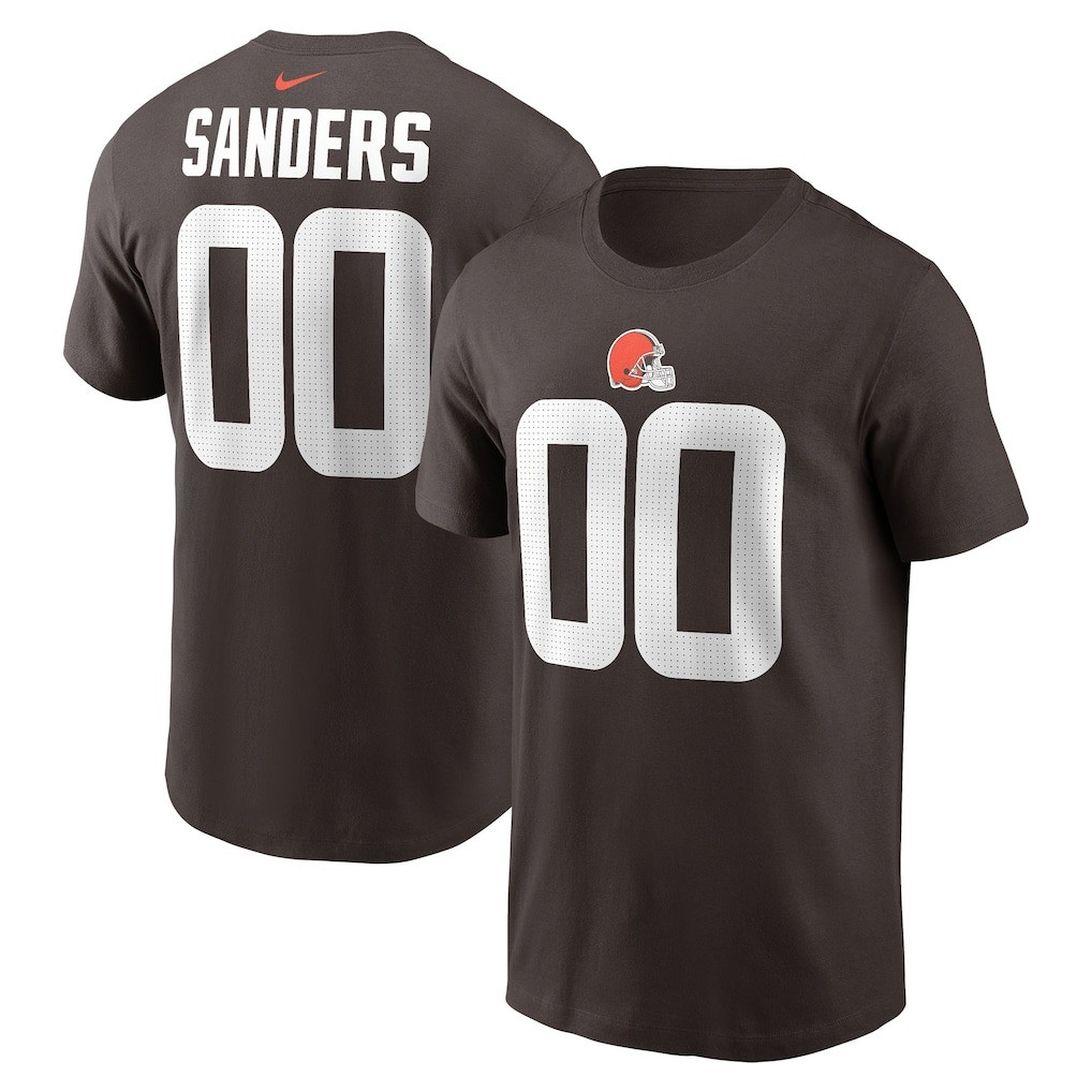 Shedeur Sanders Cleveland Browns Shirt 2025 NFL Draft Name & Number T-Shirt Neasalamis.com