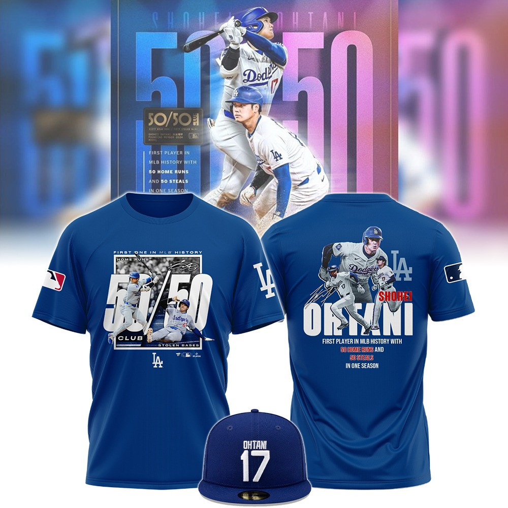 Shohei Ohtani Is The Only Member Of The 50 50 Club Shohei Ohtani T-Shirt Neasalamis.com