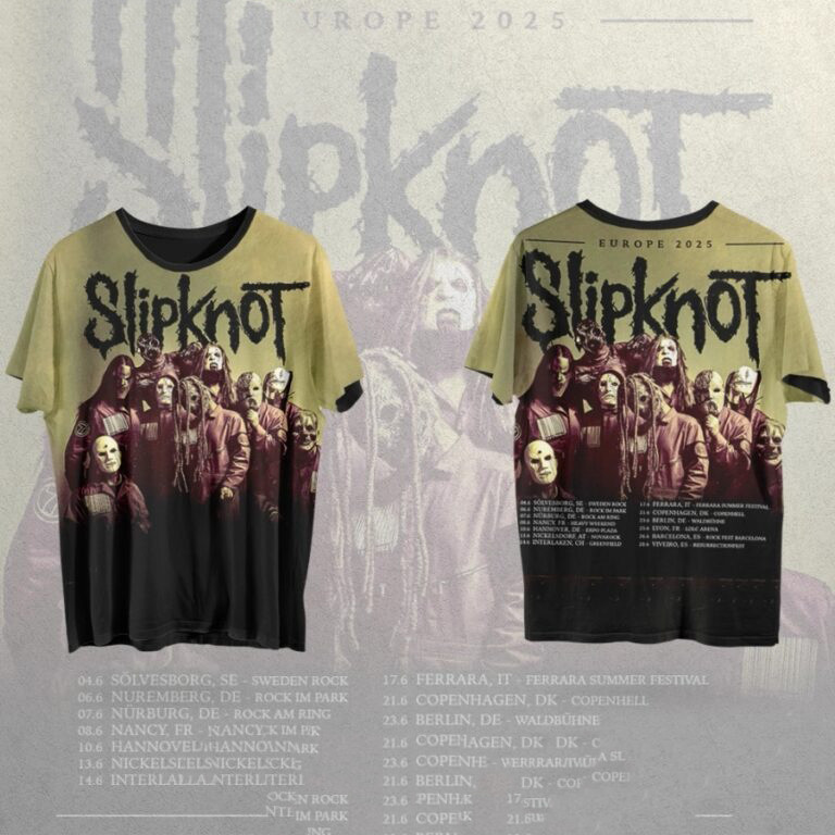 Slipknot Summer 2025 Tour All Over Print Shirt Neasalamis.com