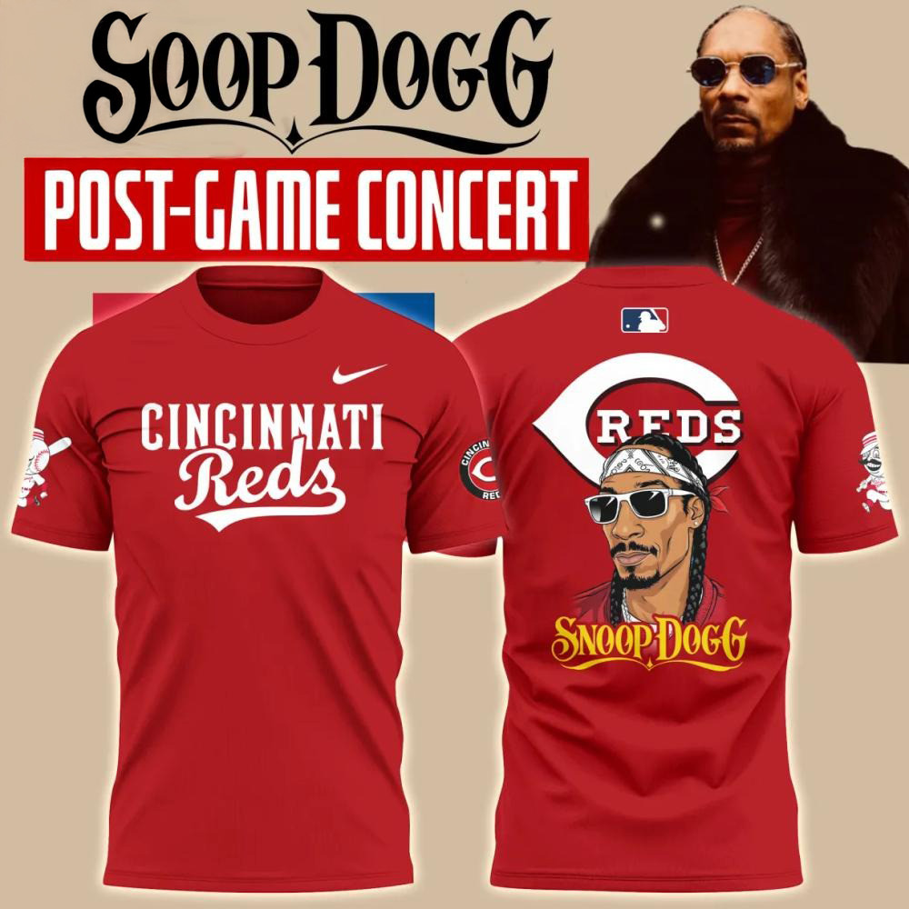 Snoop Dogg Post-Game Concert Cincinnati Reds Shirt Neasalamis.com