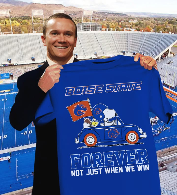 Snoopy And Woodstock Boise State Forever Not Just When We Win T-Shirt Football Neasalamis.com