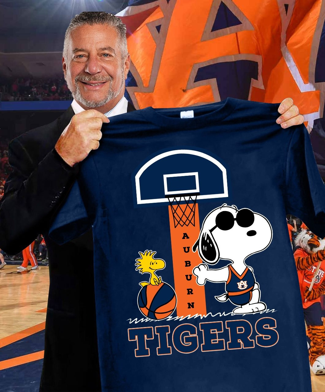 Snoopy Auburn Tigers Basketball T-Shirt Cute Best Gifts For Auburn Fans Neasalamis.com