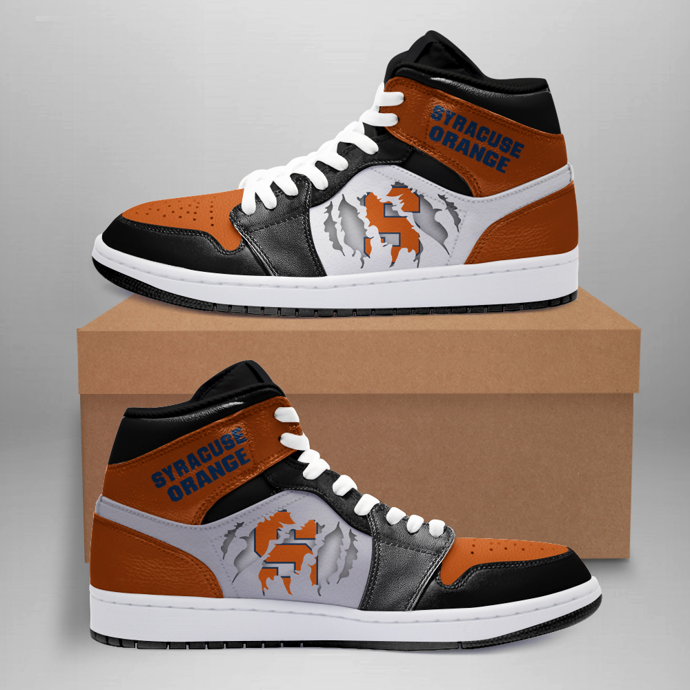 Syracuse Orange AJ1 High Sneakers Shoes For Men And Women Calebmatthewhans Neasalamis