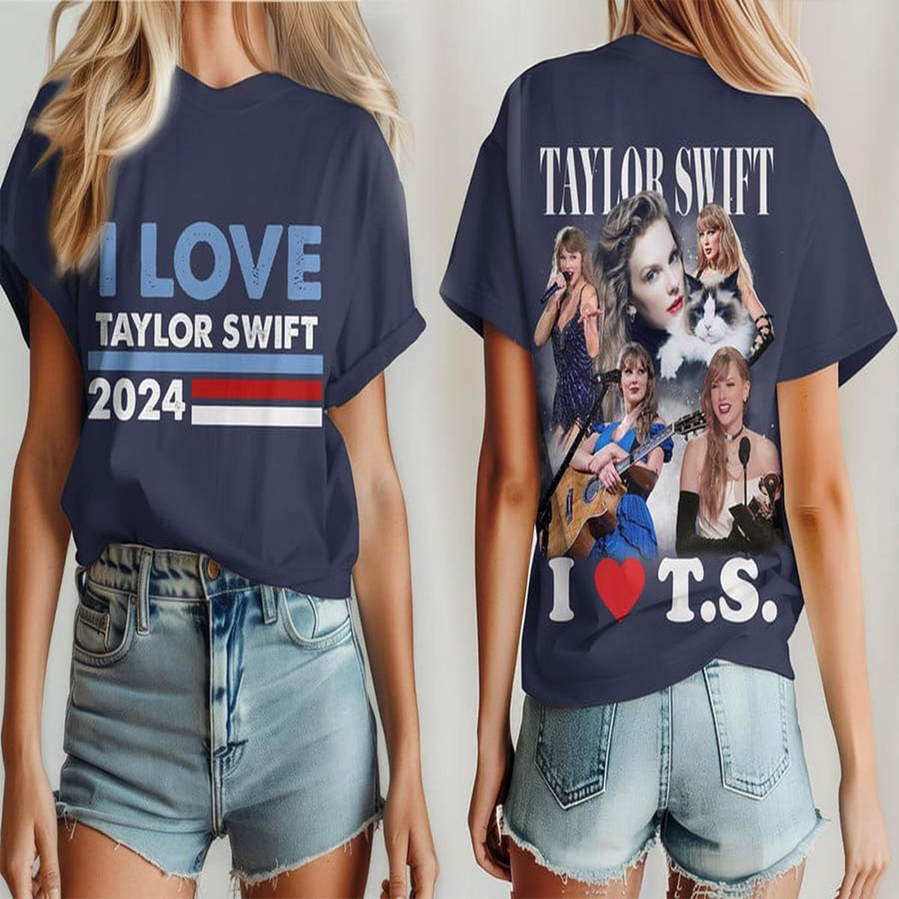 Taylor Swift 2024 I Love T.S T-Shirt TTPD Merch Gifts For Swifties Neasalamis.com