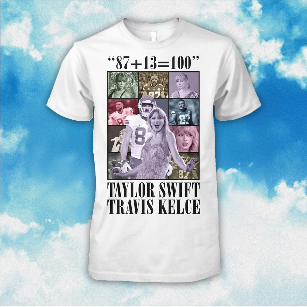Taylor Swift And Travis Kelce 100 Points T-Shirt For Swifties Neasalamis.com