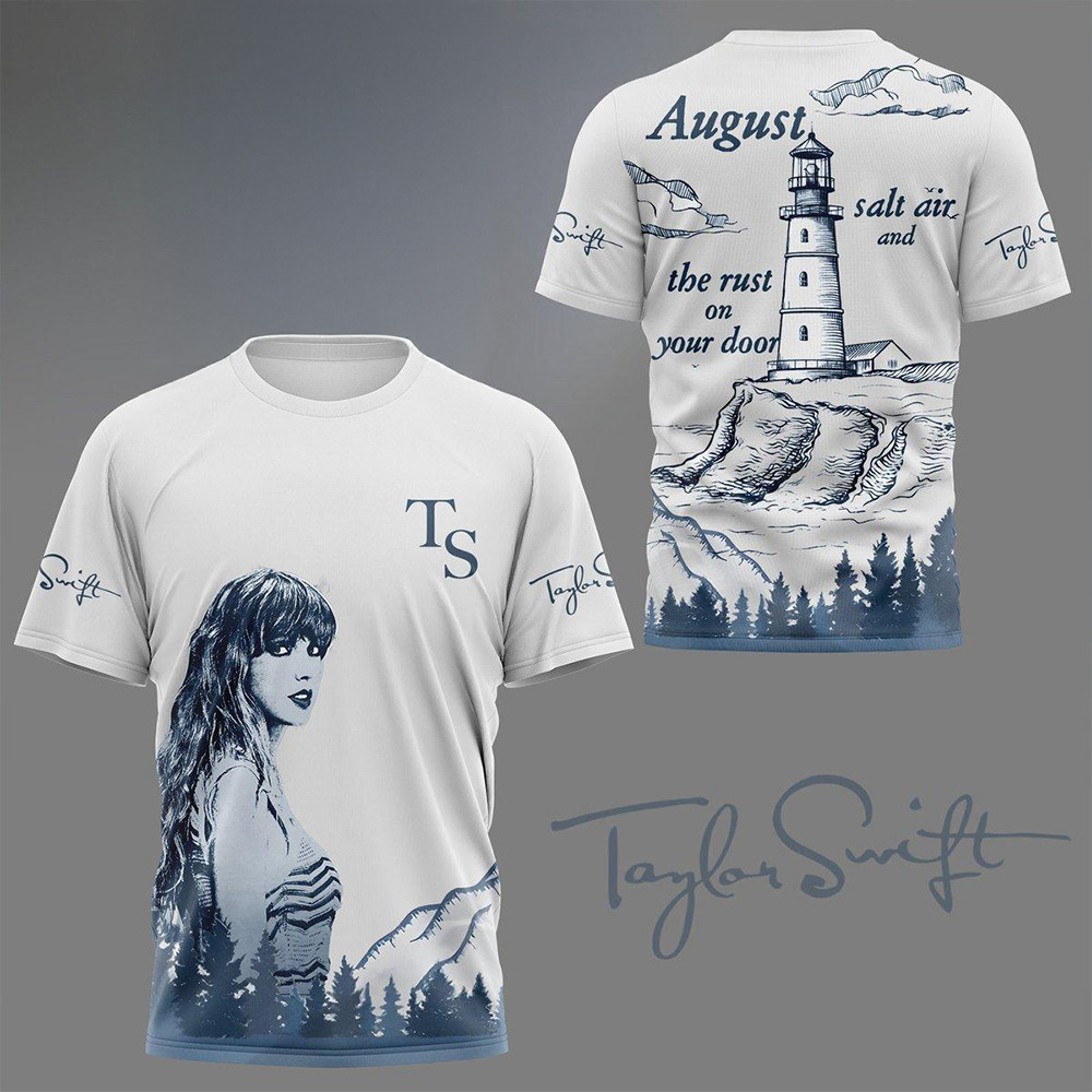 Taylor Swift August Salt Air The Eust On Your Door Shirtwifties Merch Neasalamis.com