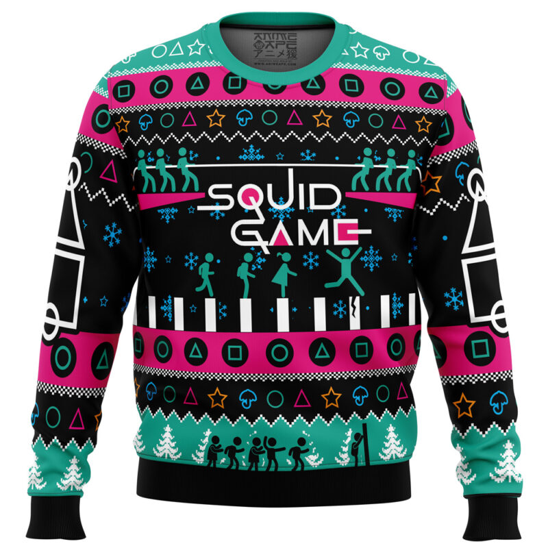 The Game is On Squid Game Christmas Sweater Ceasalamis