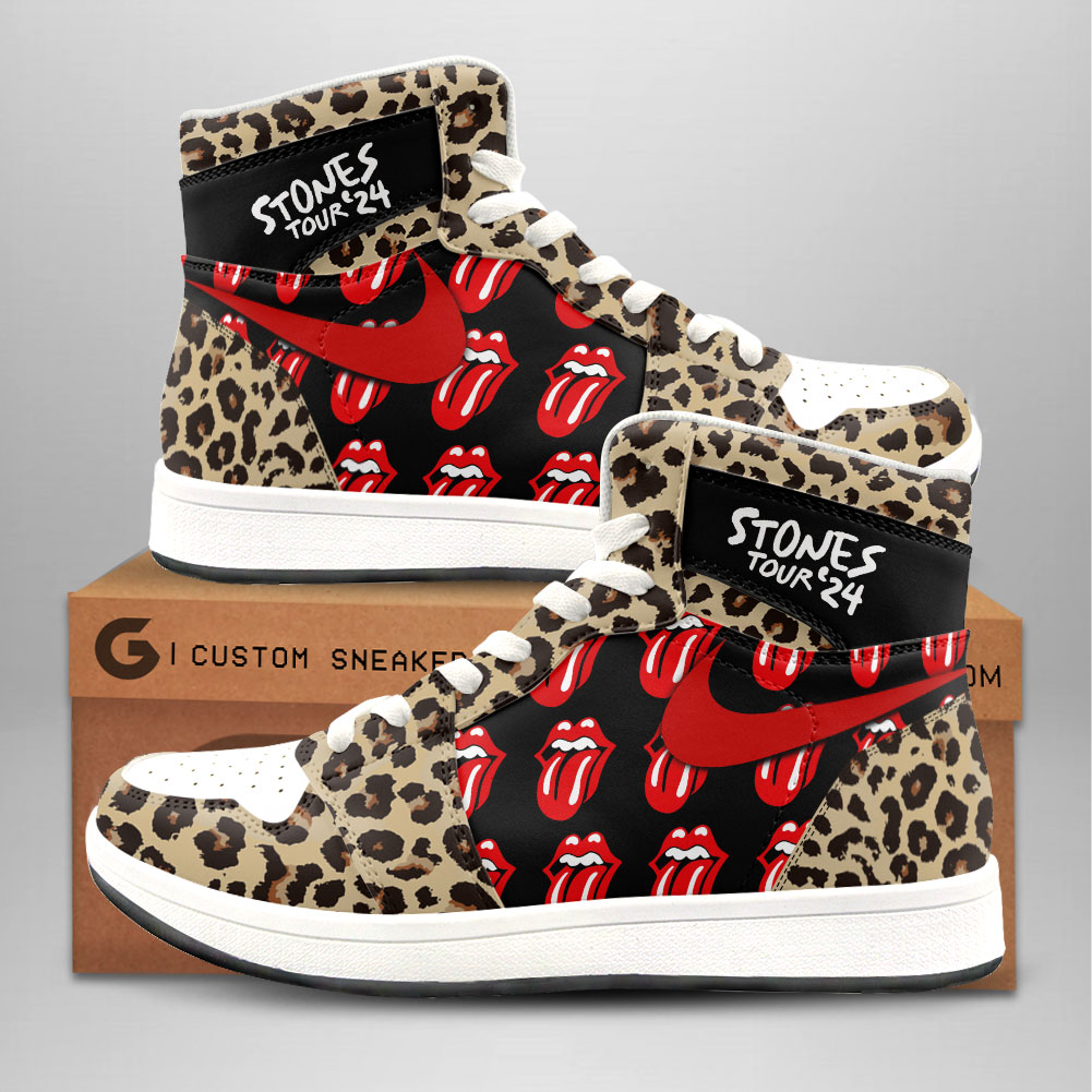 The Rolling Stones AJ1 High Sneakers Shoes For Men And Women Calebmatthewhans Neasalamis