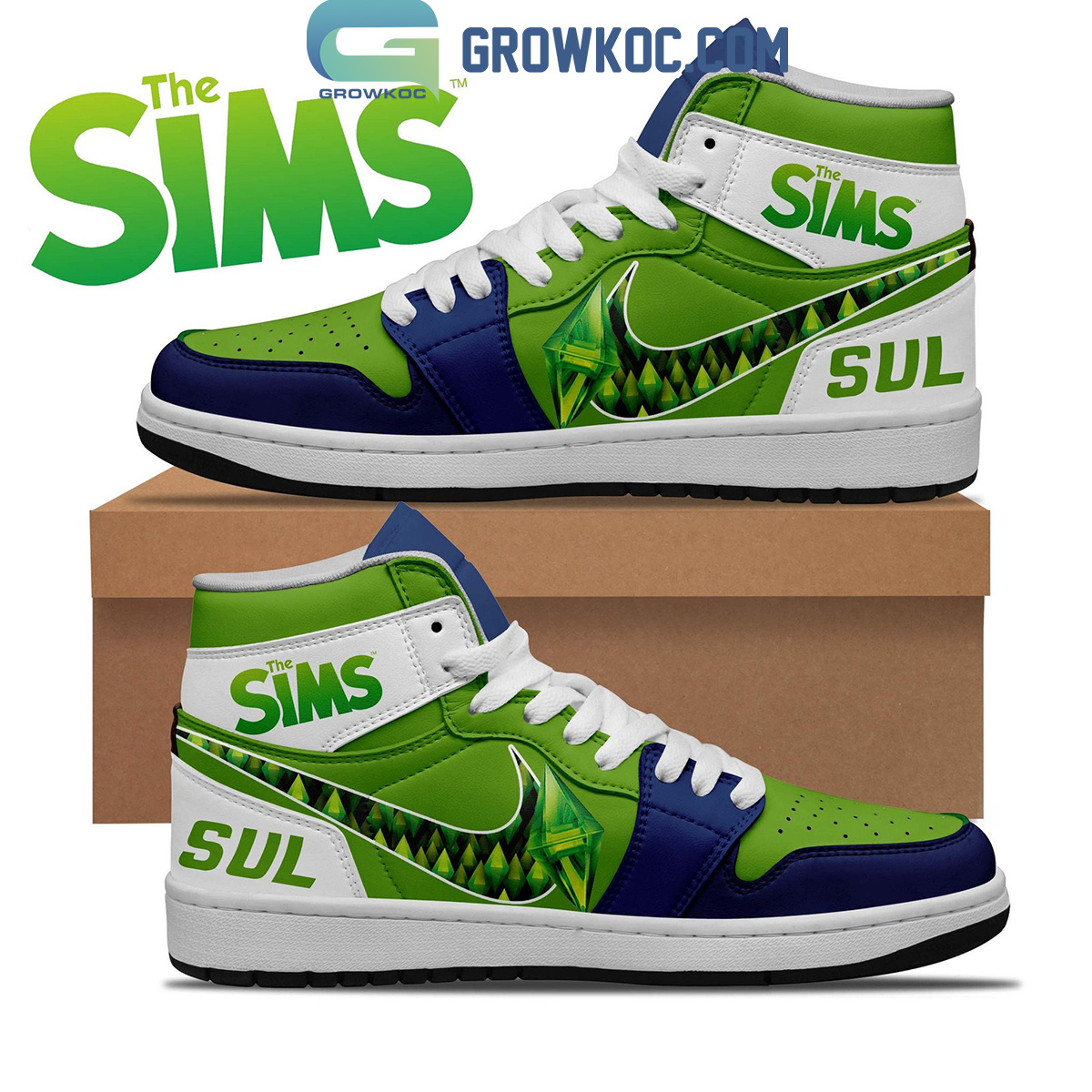 The Sims Sul Sul AJ1 High Sneakers Shoes For Men And Women Calebmatthewhans Neasalamis