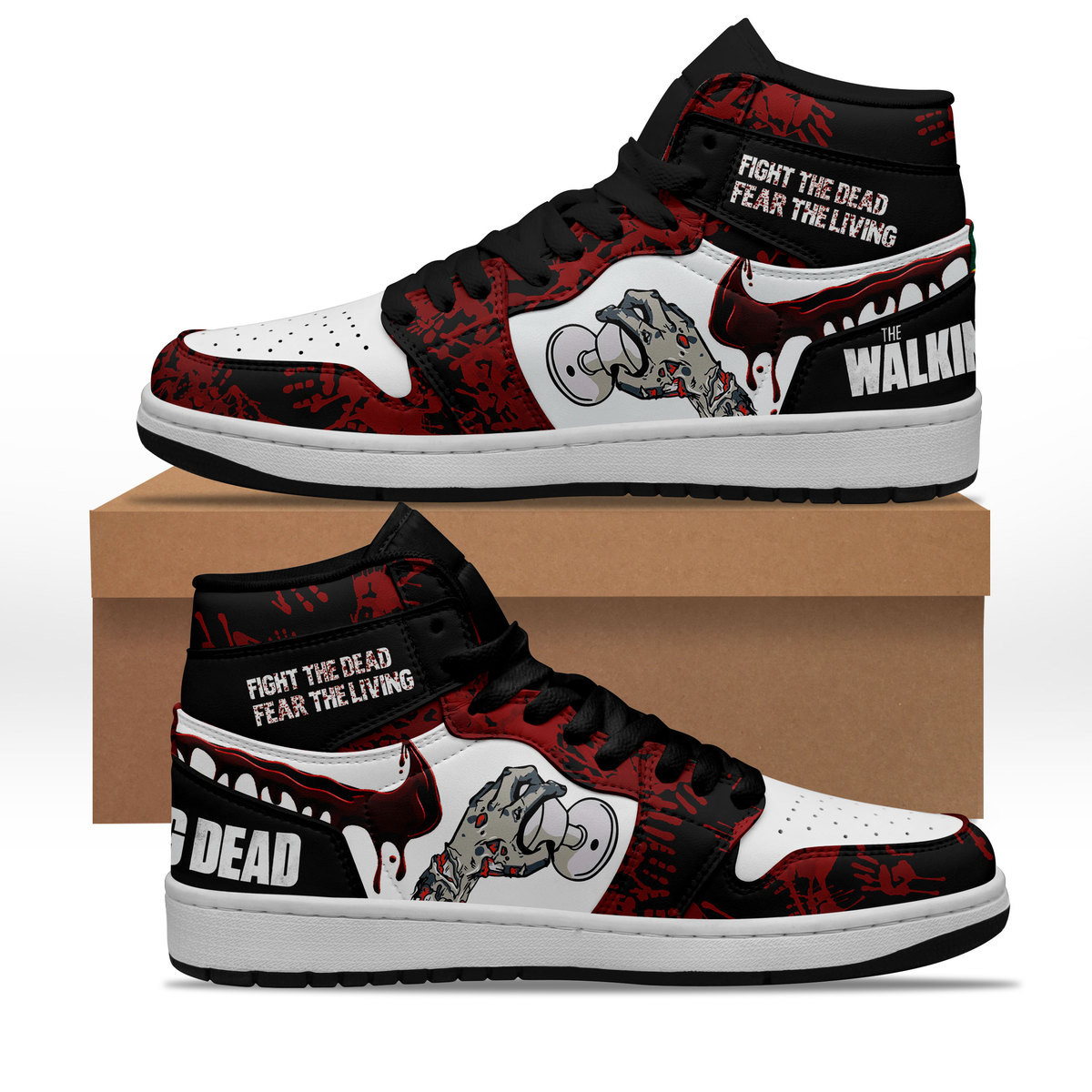 The Walking Dead AJ1 High Sneakers Shoes For Men And Women Calebmatthewhans Neasalamis