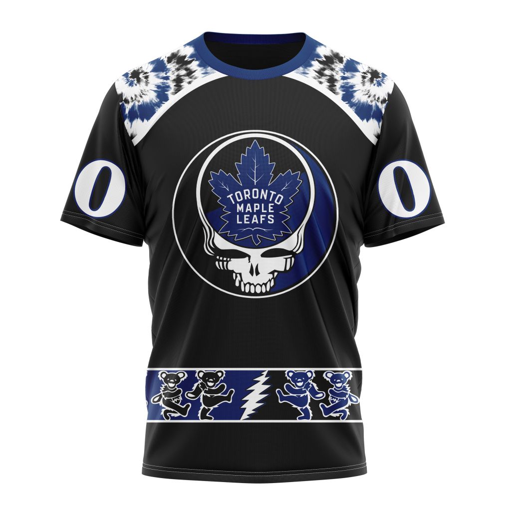 Toronto Maple Leafs Special Grateful Dead Design Personalized Name And Number T-Shirt Style Neasalamis.com