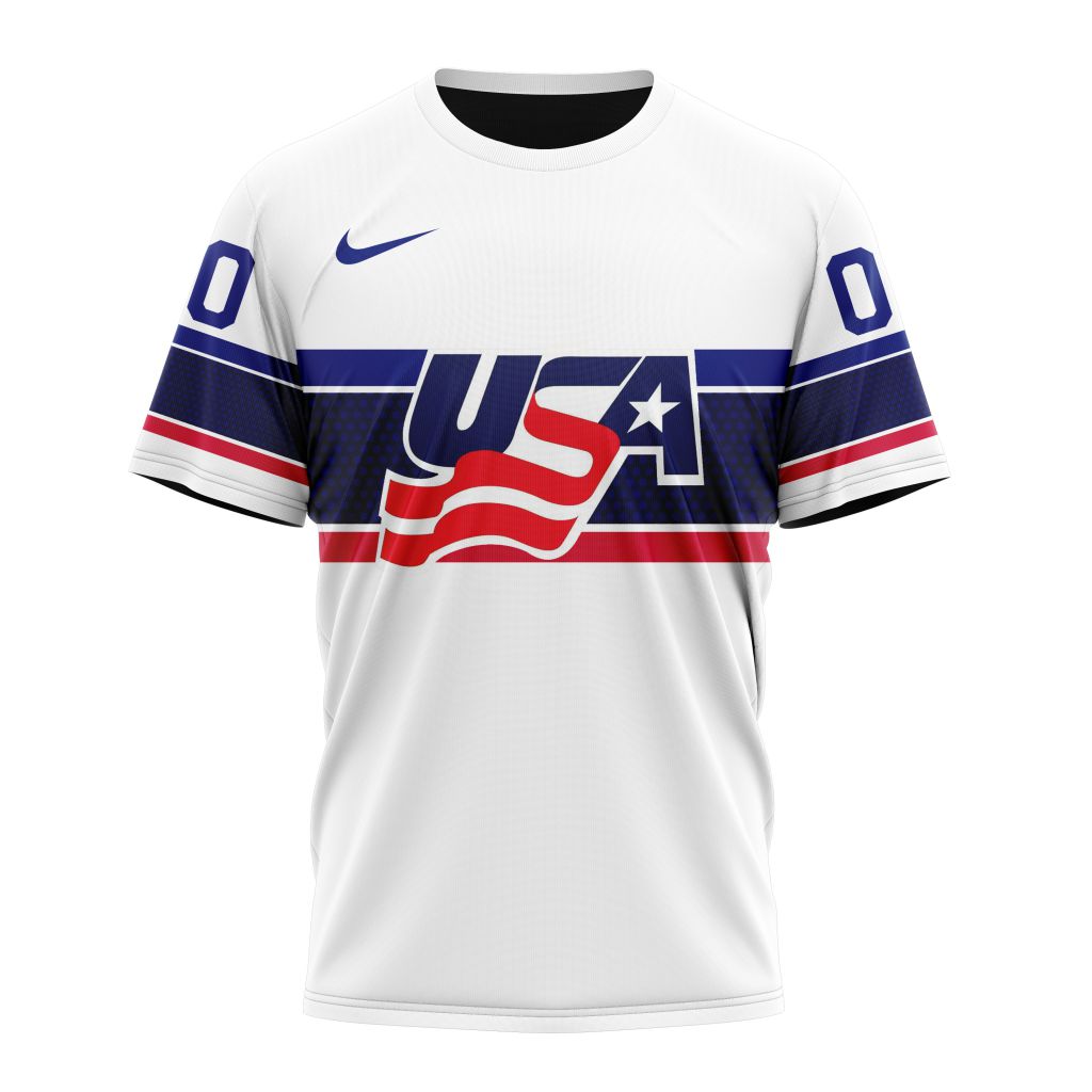 USA Hockey Home Personalized Kits Personalized Name And Number T-Shirt Style Neasalamis.com
