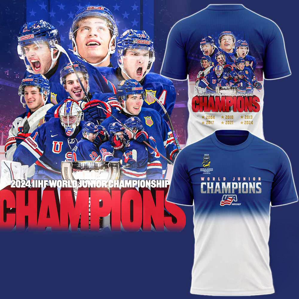 USA Hockey IIHF World Junior Champions 2025 New Shirt Hockey Lovers Gifts Neasalamis.com