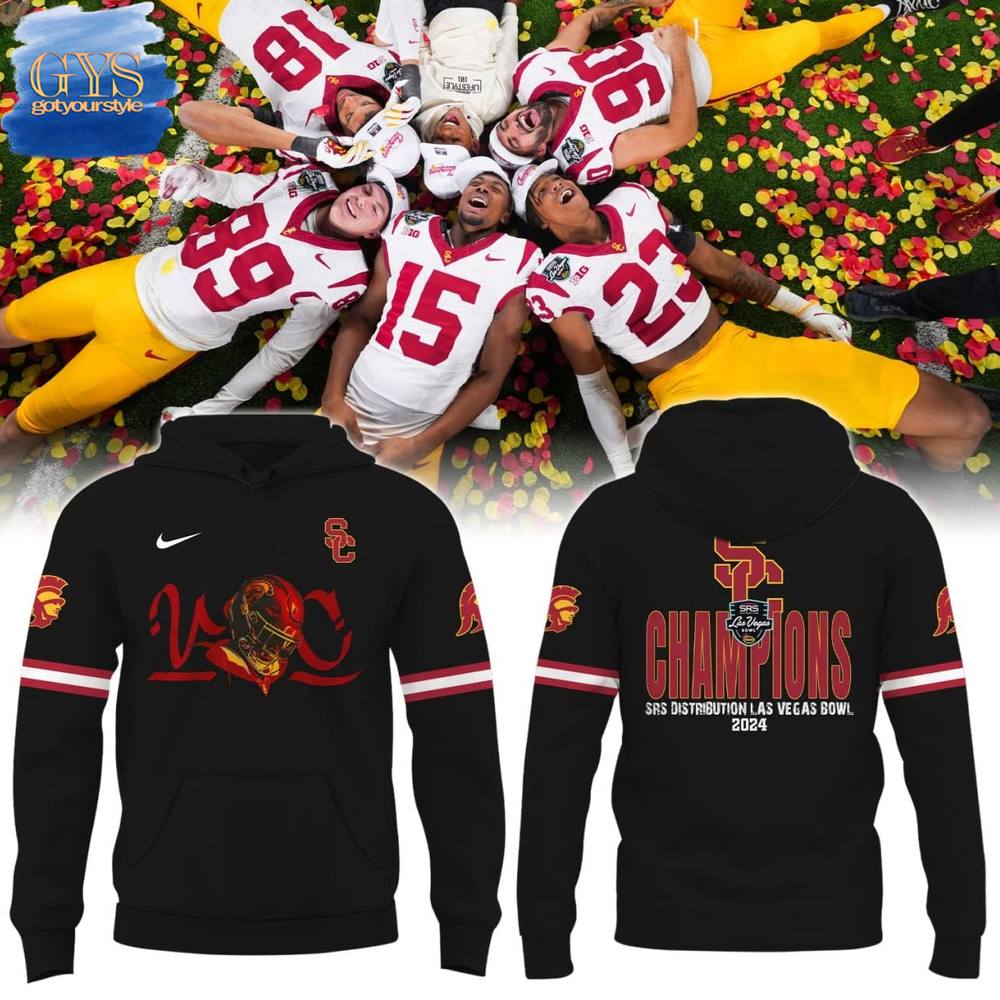 USC Las Vegas Bowl 2024 Champions Hoodie Neasalamis
