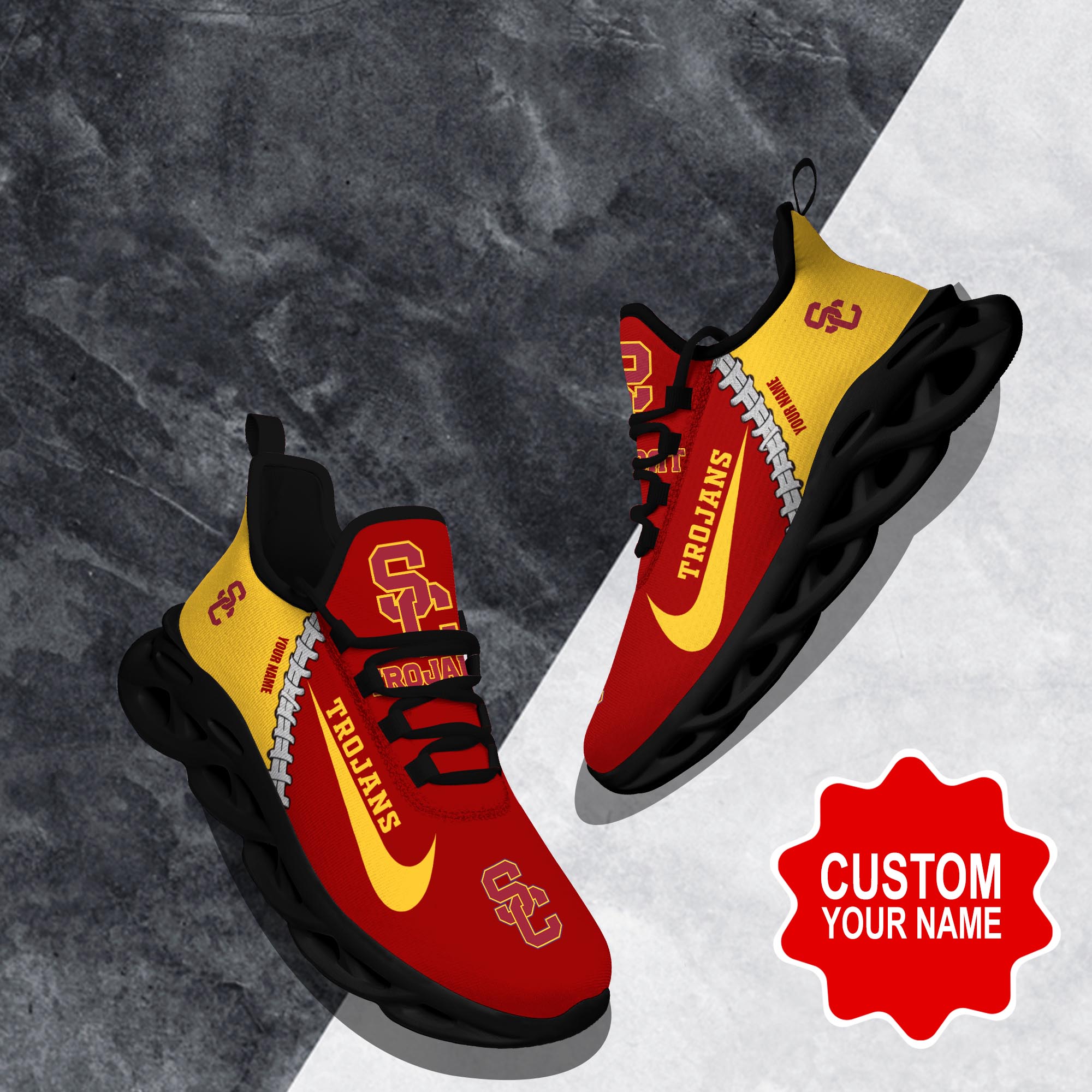 USC Trojans Max Soul Shoes Sneakers For Men And Women neasalamis.com