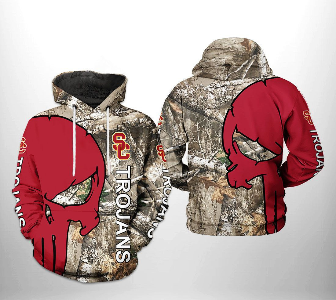 USC Trojans NCAA Camo Veteran Hunting Hoodie Neasalamis