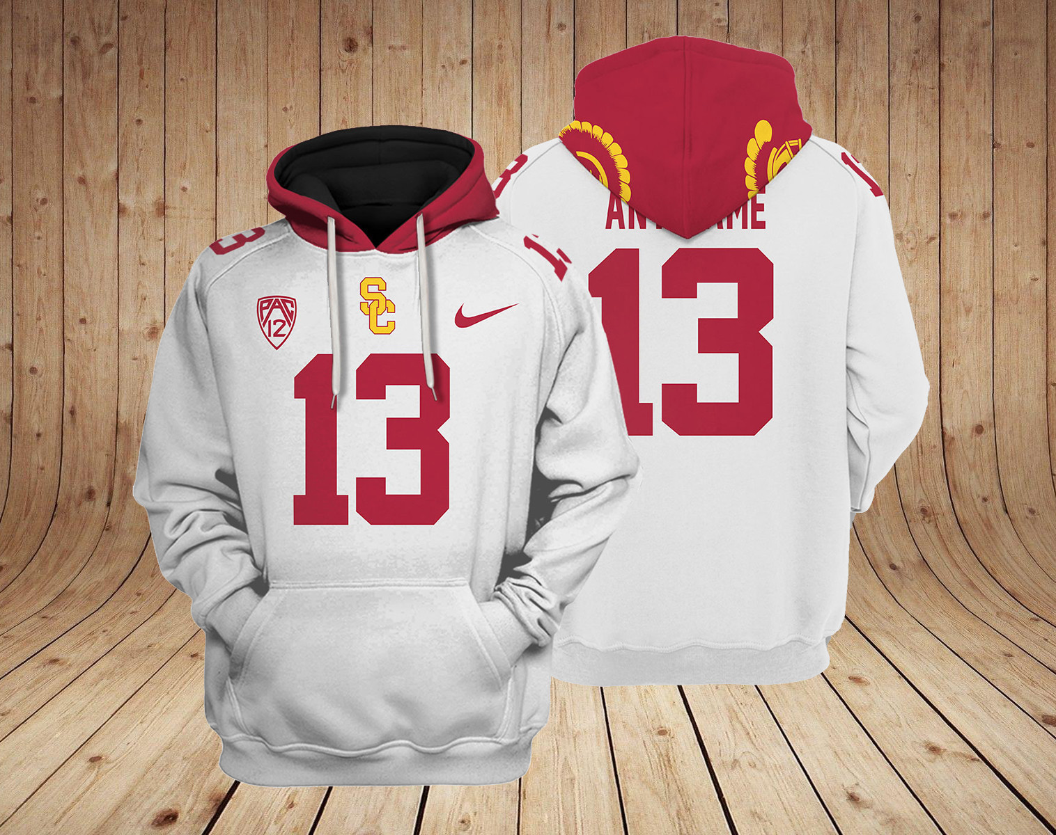 USC Trojans NCAA Custom 3D Hoodie PT Neasalamis