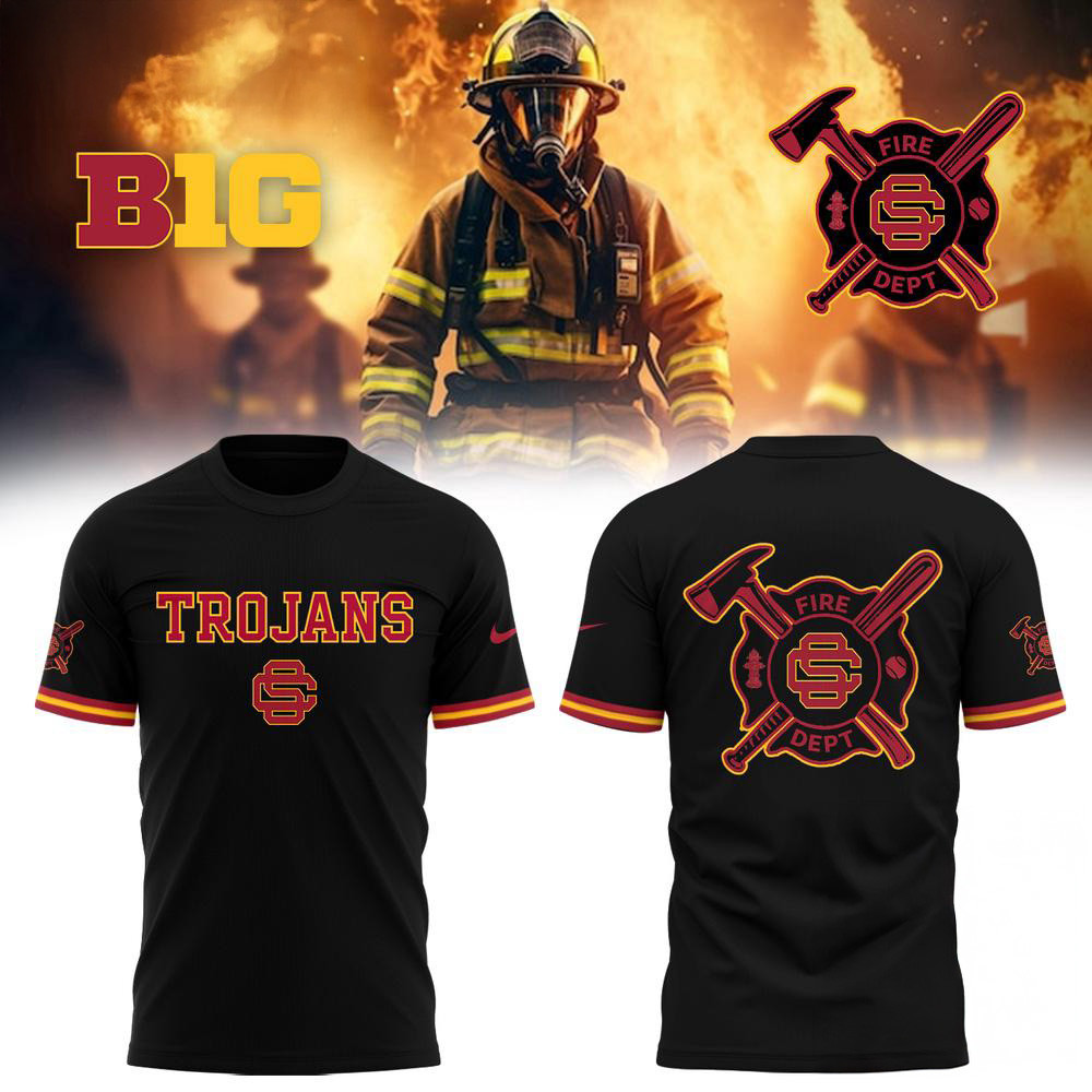 USC Trojans x Firefighter Appreciation Night Shirt Gifts For Football Lovers Neasalamis.com