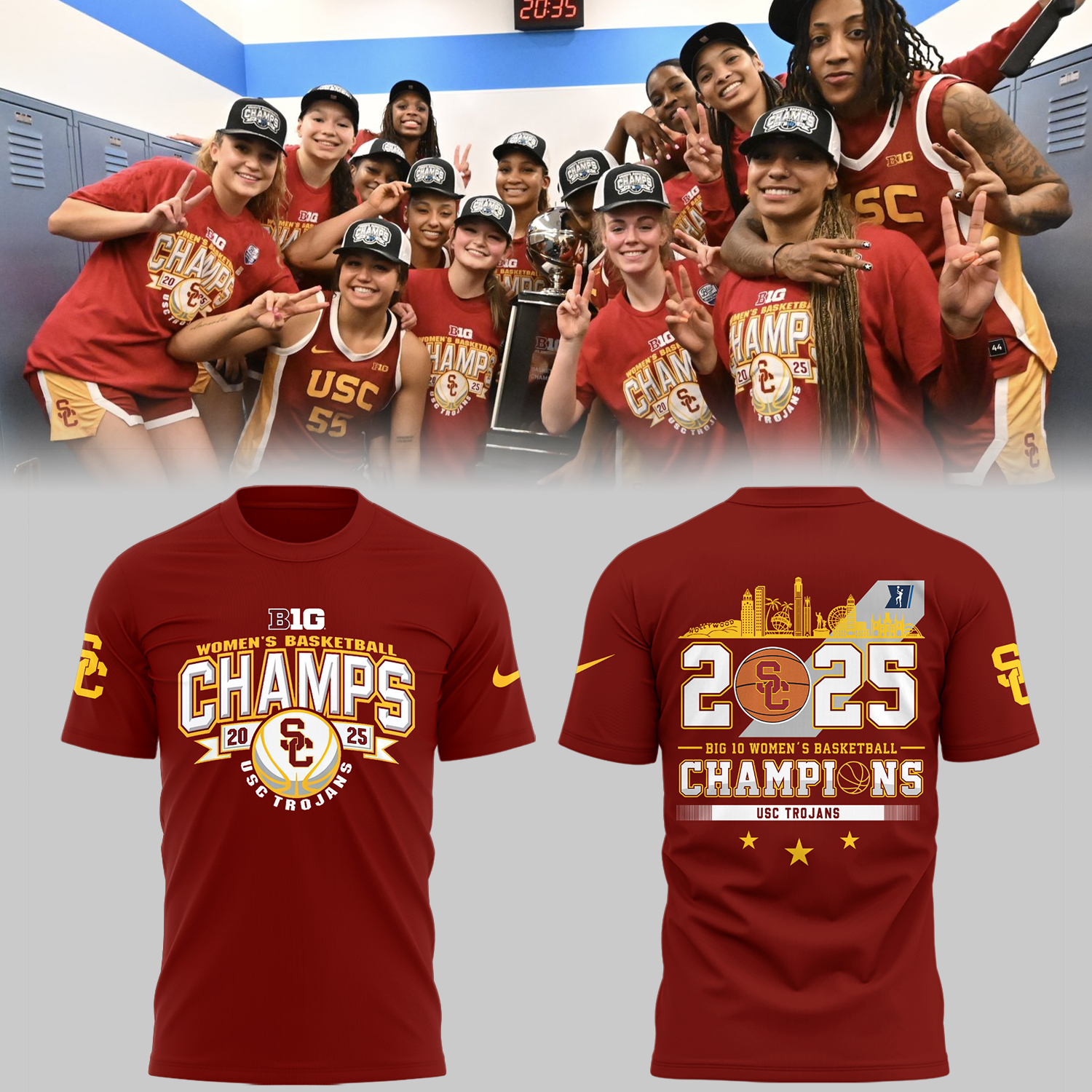 USC Women's Basketball x CHAMPIONS T-Shirt Best Gifts For Basketball Players Neasalamis.com