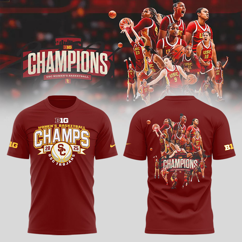 USC Women's Basketball x CHAMPIONS T-Shirt Good Gifts For Basketball Players Neasalamis.com
