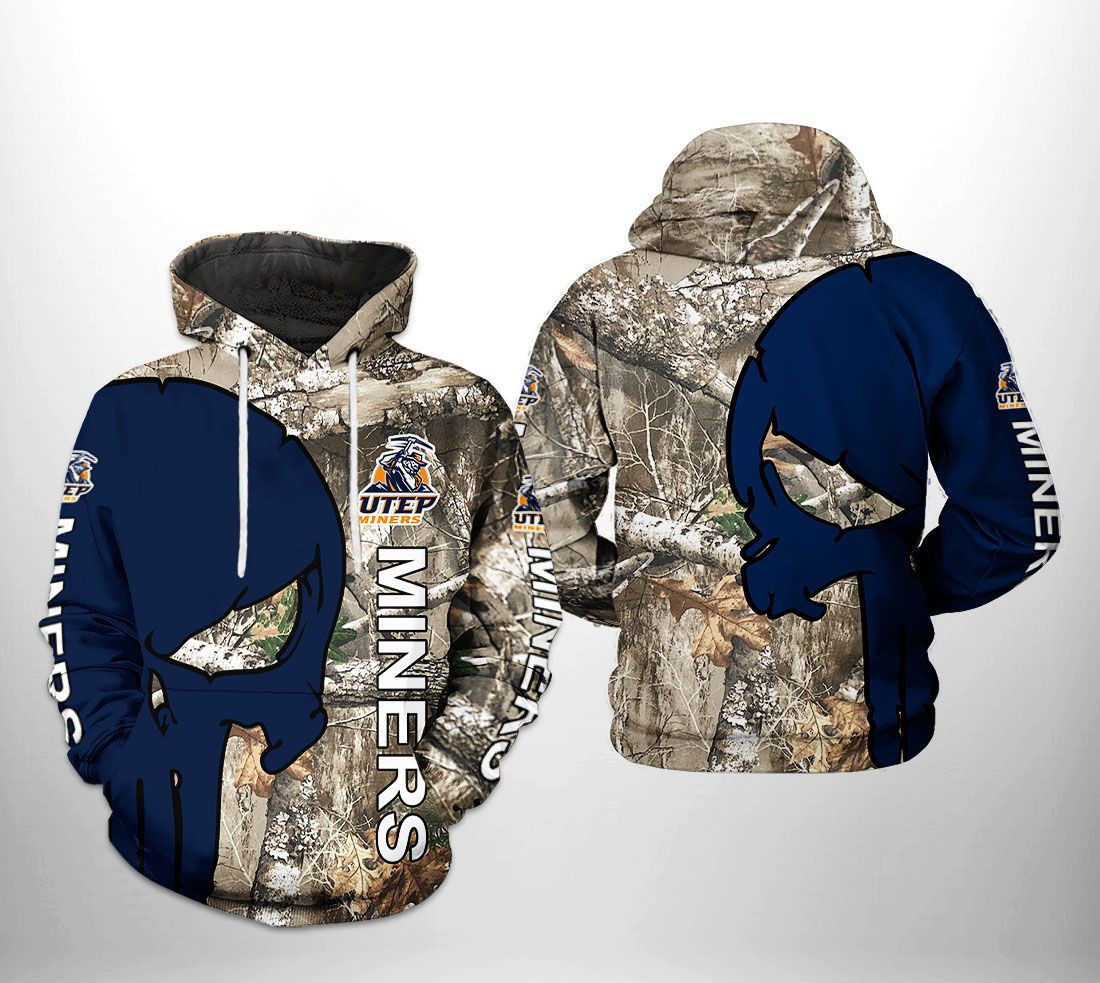UTEP Miners NCAA Camo Veteran Hunting Hoodie Neasalamis