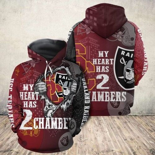 Usc Trojans Vs Oakland Raiders Hoodie Neasalamis