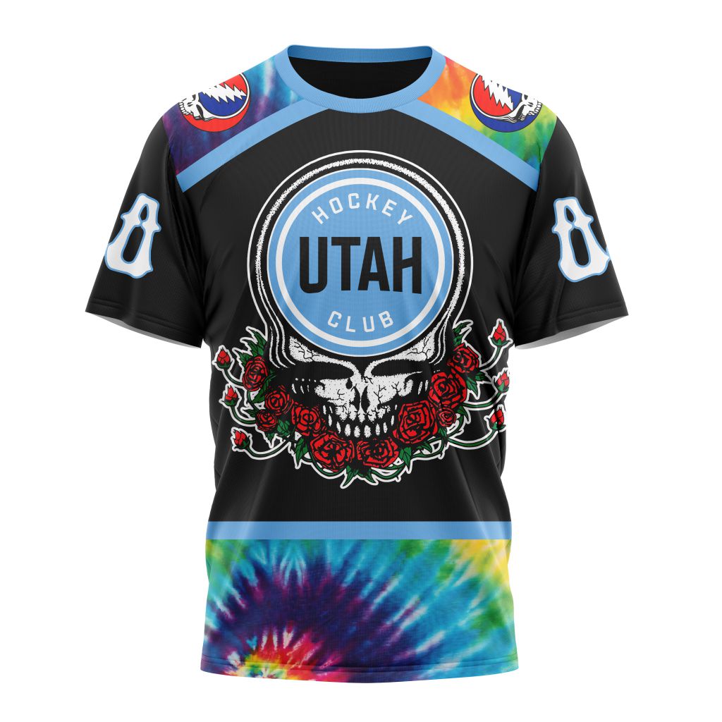 Utah Hockey Club Special Grateful Dead Design Personalized Name And Number T-Shirt Style Neasalamis.com