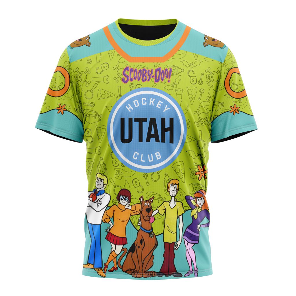 Utah Hockey Club Special Scooby Doo Design 01 Personalized Name And Number T-Shirt Style Neasalamis.com