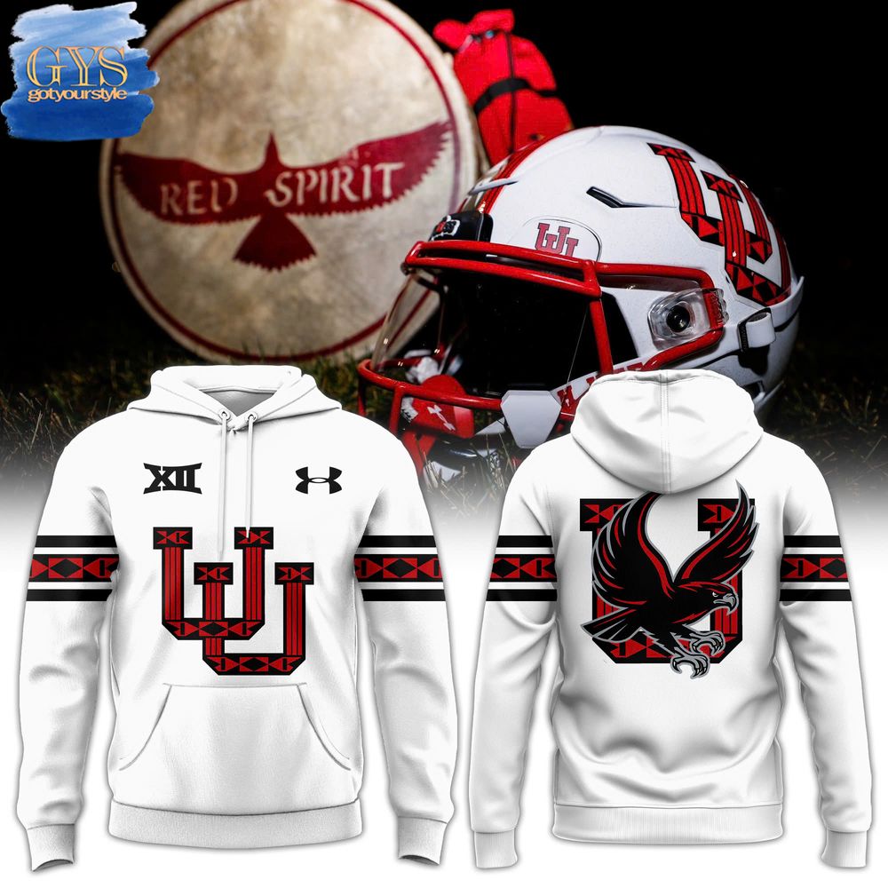 Utah Utes Big 12 NCAA White Hoodie Neasalamis