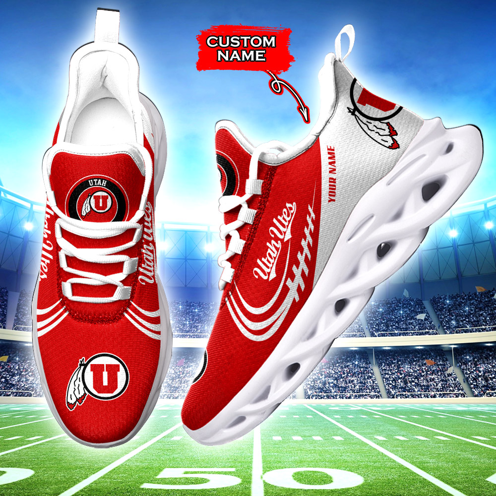 Utah Utes NCAA Max Soul Shoes Sneakers For Men And Women neasalamis.com