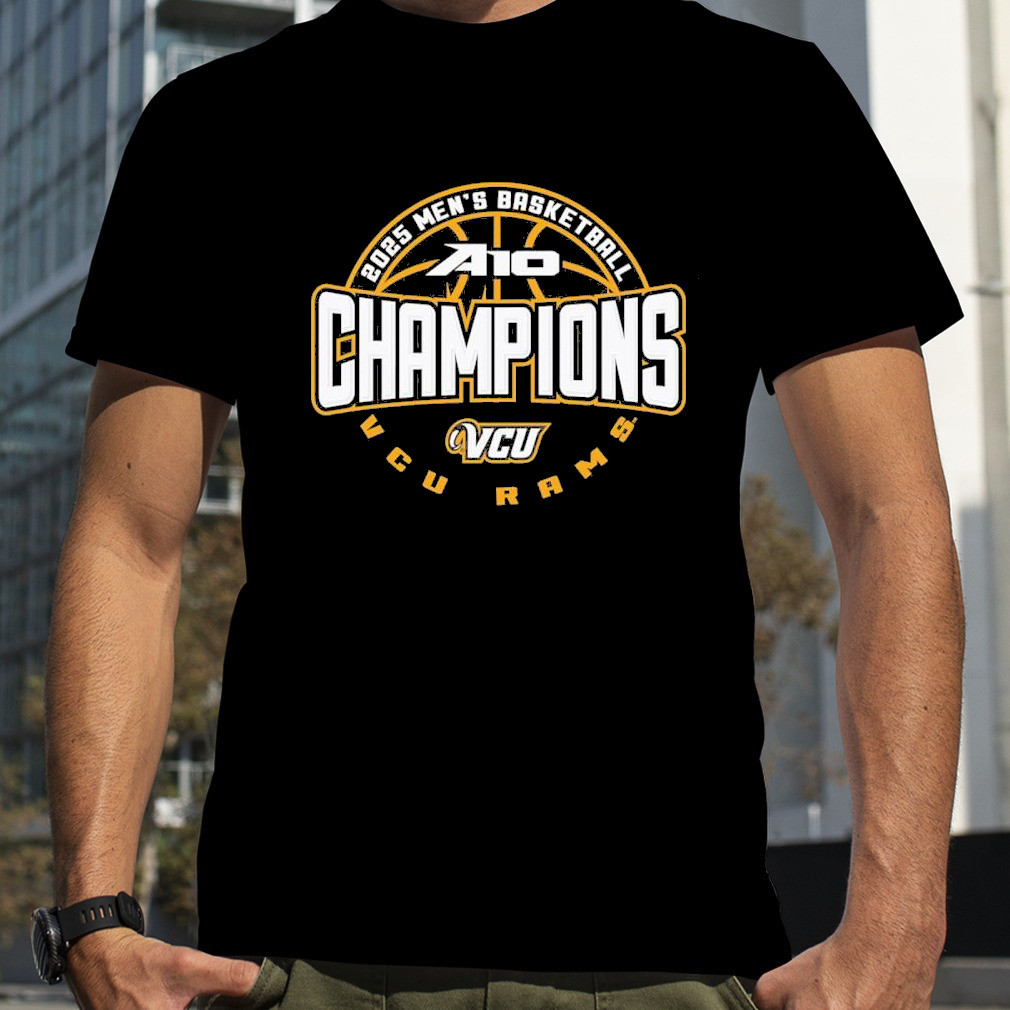 VCU Rams 2025 Atlantic 10 Men's Basketball Conference Tournament Champions Shirt Fans Gift Ideas Neasalamis.com