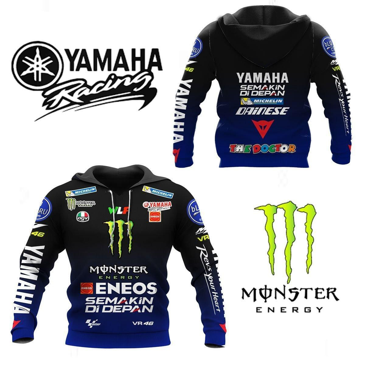 Valentino Rossi Vr46 The Doctor Eneos All Over Print Hoodie Zip Hoodie Neasalamis