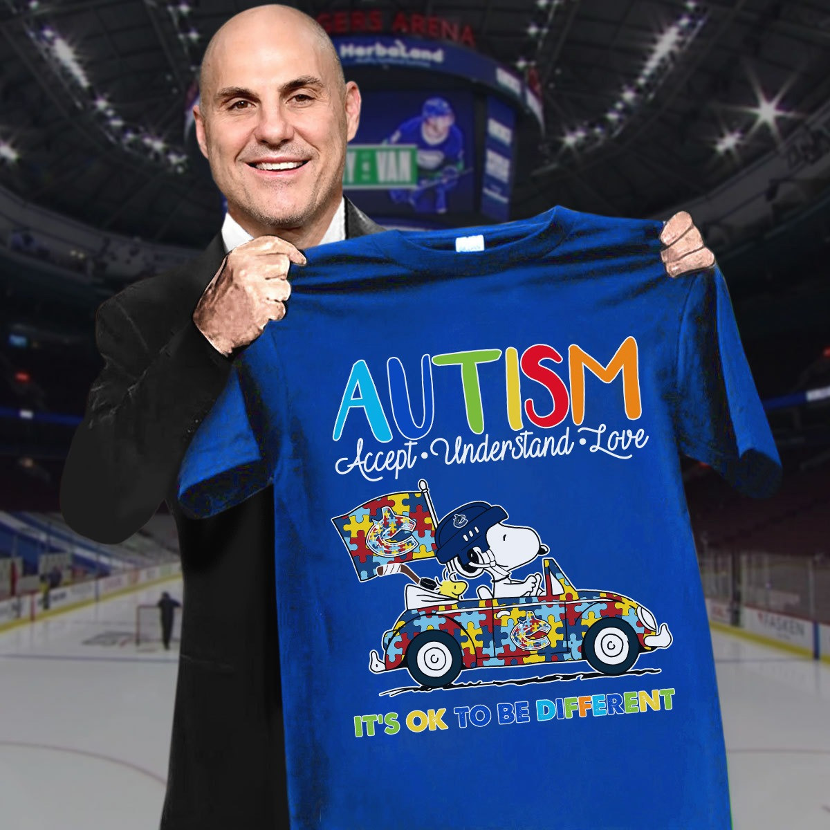 Vancouver Canucks Autism Awareness Month T-Shirt Accept Understand Gifts For Hockey Fans Neasalamis.com