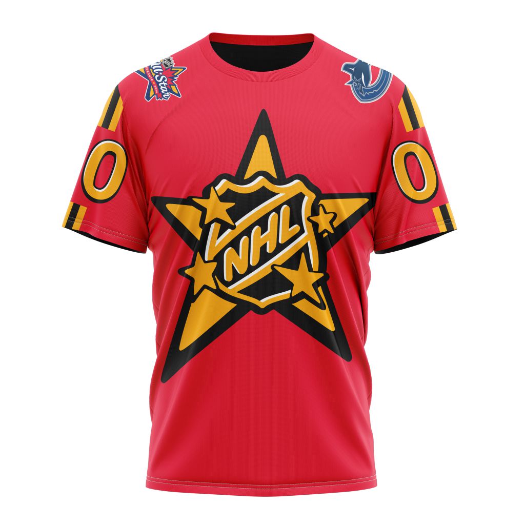 Vancouver Canucks Personalized 2024 NHL All-Star Game Personalized Name And Number T-Shirt Style Neasalamis.com