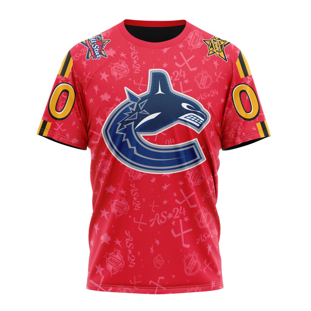 Vancouver Canucks Special 2024 All-Star Game Design 01 Personalized Name And Number T-Shirt Style Neasalamis.com