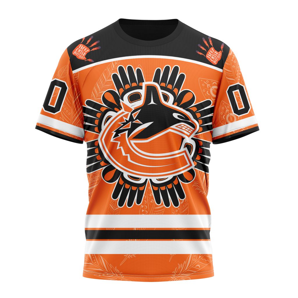 Vancouver Canucks Special National Day For Truth And Reconciliation Design 01 Personalized Name And Number T-Shirt Style Neasalamis.com