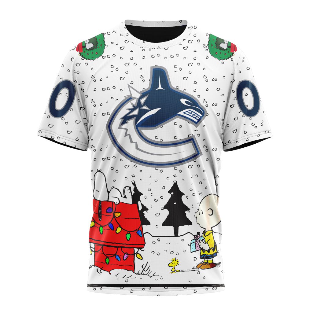 Vancouver Canucks Special Peanuts Design Personalized Name And Number T-Shirt Style Neasalamis.com