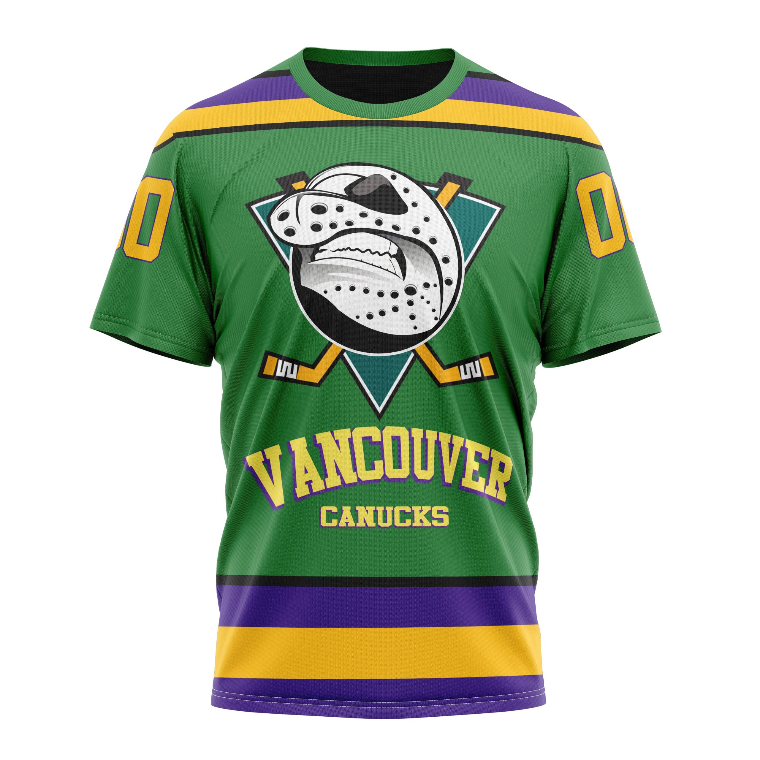 Vancouver Canucks Specialized Design X The Mighty Ducks Personalized Name And Number T-Shirt Style Neasalamis.com