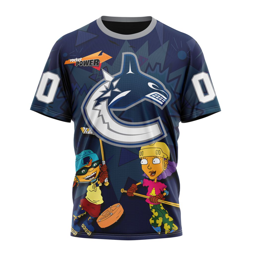 Vancouver Canucks Specialized For Rocket Power Personalized Name And Number T-Shirt Style Neasalamis.com