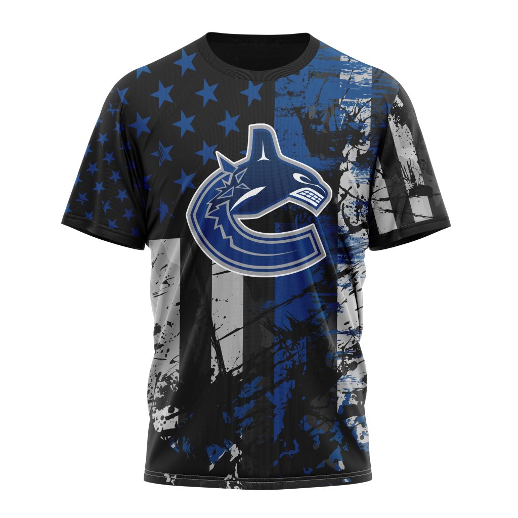 Vancouver Canucks Specialized Jersey For America Personalized Name And Number T-Shirt Style Neasalamis.com