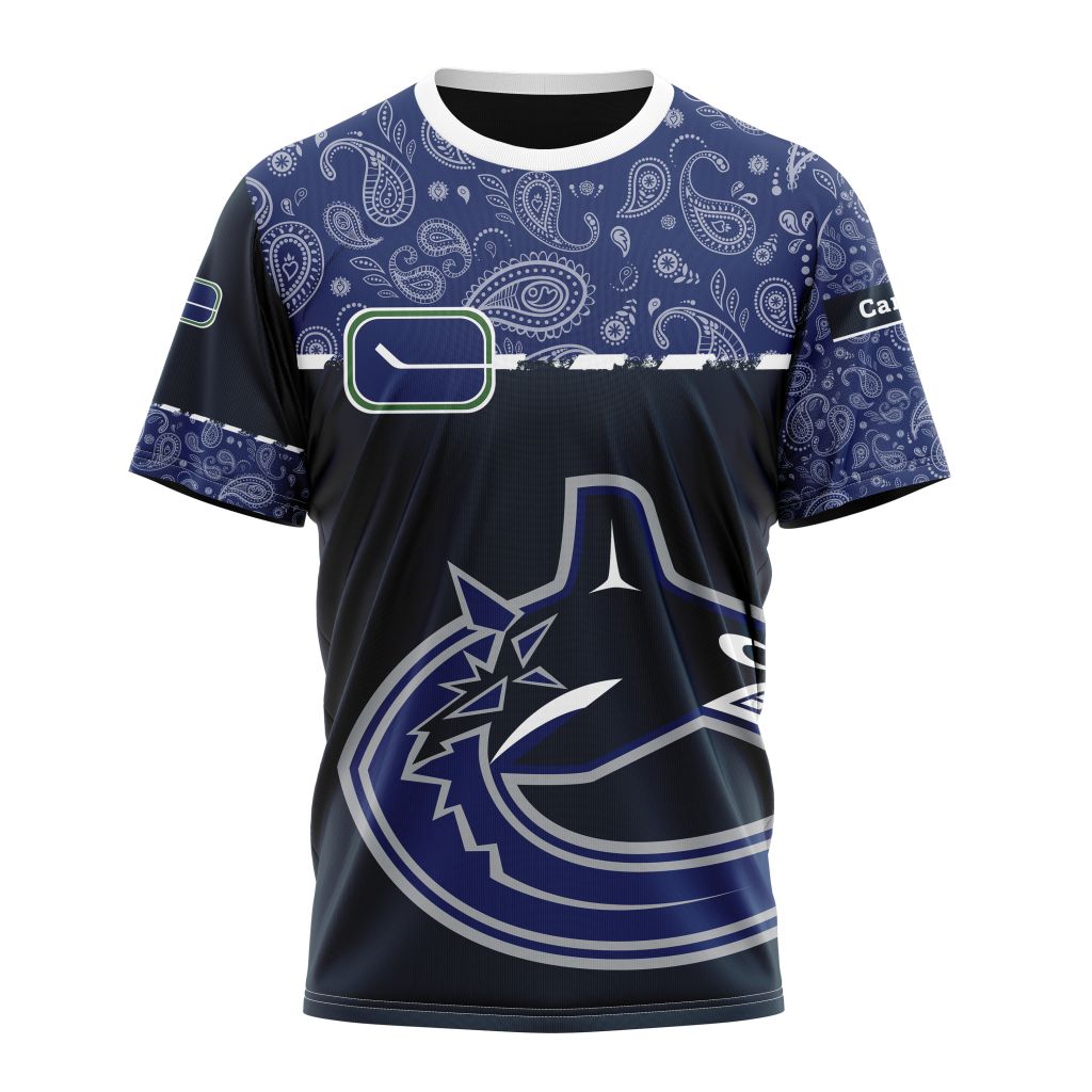 Vancouver Canucks Specialized Jersey Hockey With Paisley Personalized Name And Number T-Shirt Style Neasalamis.com