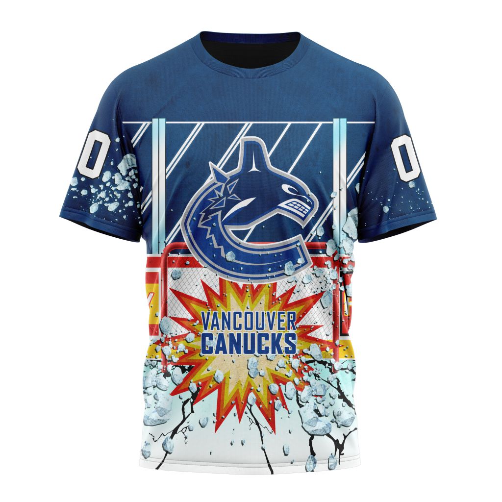 Vancouver Canucks Specialized Jersey With Ice Hockey Arena Personalized Name And Number T-Shirt Style Neasalamis.com
