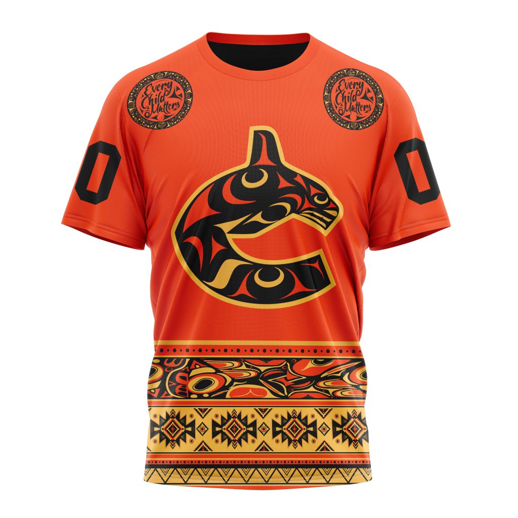 Vancouver Canucks Specialized National Day For Truth And Reconciliation Personalized Name And Number T-Shirt Style Neasalamis.com