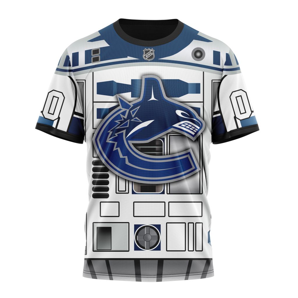 Vancouver Canucks Specialized Star Wars May The 4th Be With You Personalized Name And Number T-Shirt Style 51036 Neasalamis.com